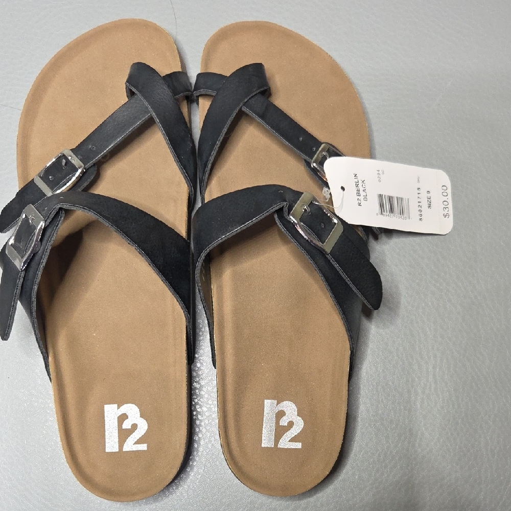 R2 Black Women's Sandals